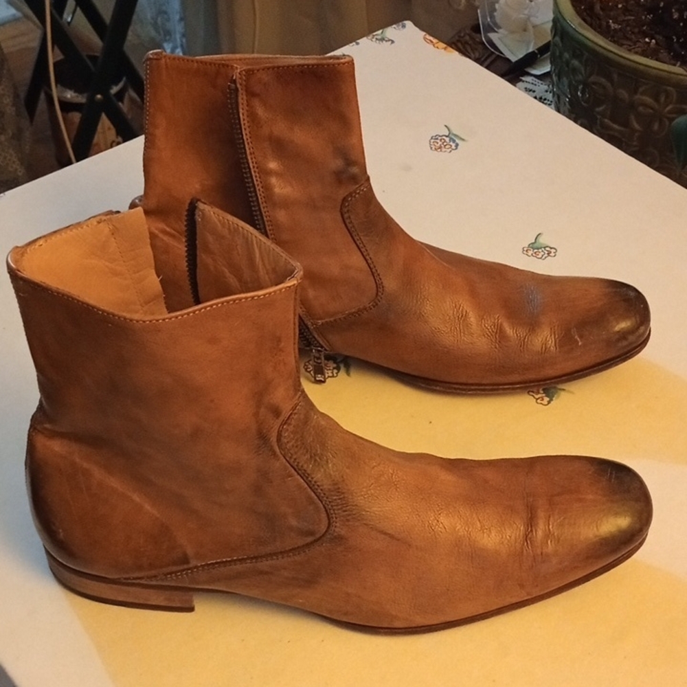 To Boot Adam Derrick Men's Tan Leather Boots